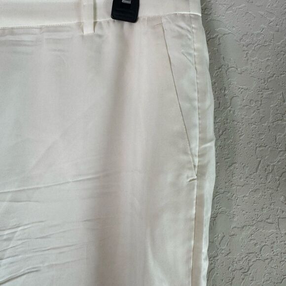 J. Crew Cupro Blend Women's Trouser in Ivory B1237 Size 6 - Picture 6 of 16